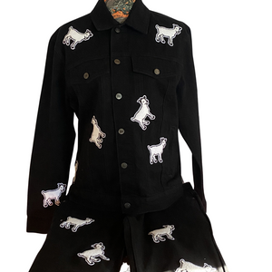 Black Goat Set Jeans and Jacket
