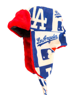 Dodgers Blue and White Trapper Hat