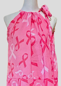 Breast Cancer Awareness Moo Moo Scarf Dress 