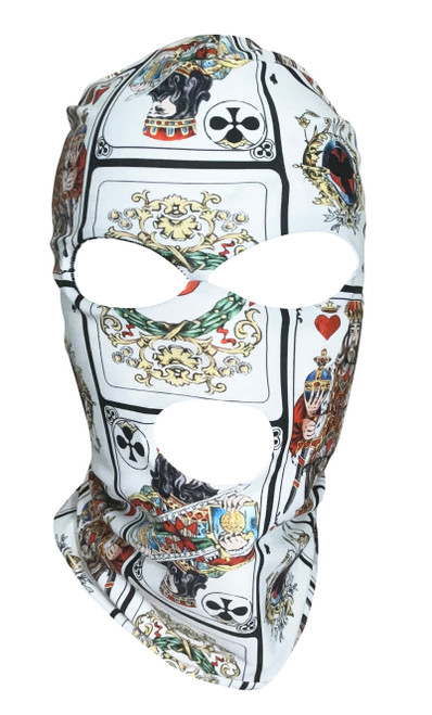 Kings and Aces Ski Mask 3 hole Playing Card Print
