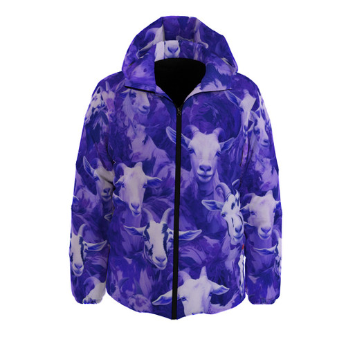 Purple Camo Goat Puffer Jacket