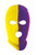 Lakers Colors Ski Mask Purple and Yellow