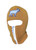 Beige  reflective zip up Balaclava with Goat ski mask