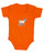Goat (Greatest of all time) Kid Orange Onesie Goat (Greatest of all time) Kid Orange Onesie