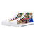 Turning Scars into Art High Top Canvas Shoes Black or White