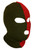 Ski Mask Christmas colors 3 holes Red and Green Two Tone Ski Mask Christmas colors 3 holes Red and Green Two Tone