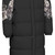 Black Long Puffer Jacket with Wings