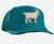 Teal Trucker Hat Goat Emblem