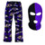 Baltimore Ravens with Purple and Black Ski Mask