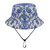 Porcelain Bucket Hat with Adjustable String, back view
