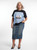 Reconstructed Bandana Smiley Tee / Upcycled Graphic Streetwear T-Shirt