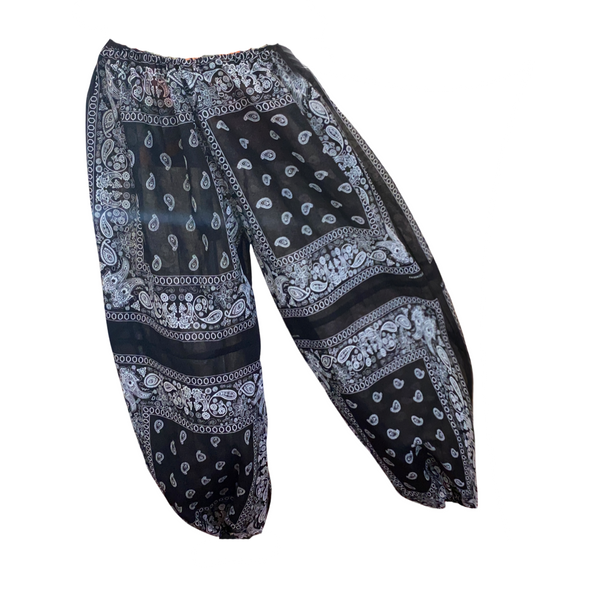 Bandana Scarf Pants Harem Baggy Adjustable waist