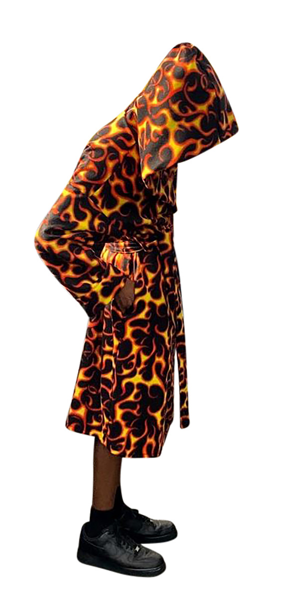 Flaming Robe, deep pockets large hood