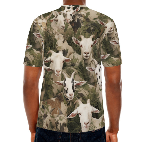 Camo Goat  Print T-shirt