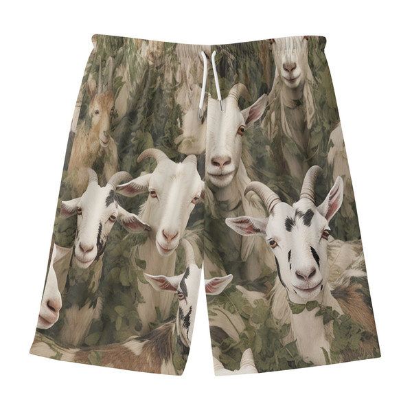 Goat Camo Lightweight Beach Shorts