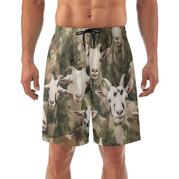 Goat Camo Lightweight Beach Shorts