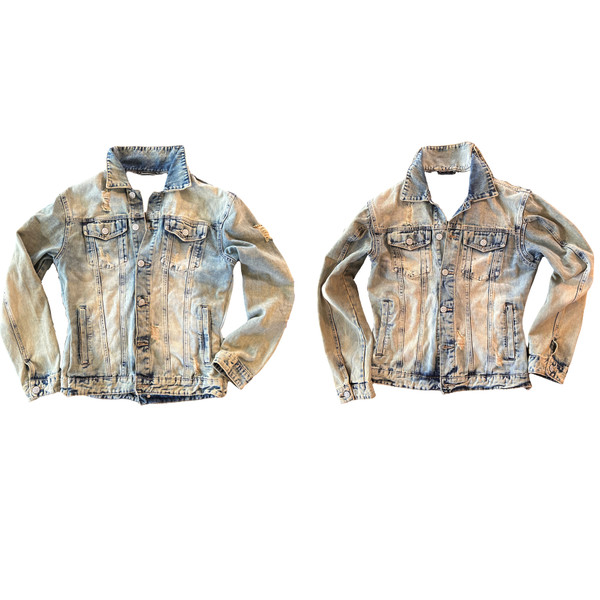 Women's Double Front Denim Jacket Back Same as Front