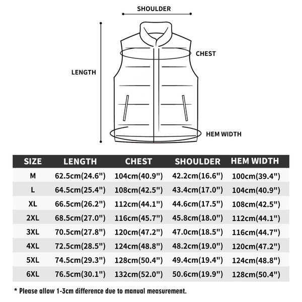 Mosaic Cross Zip Up Puffer Vest