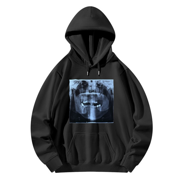 Tooth Monster X ray Cotton Hoodie