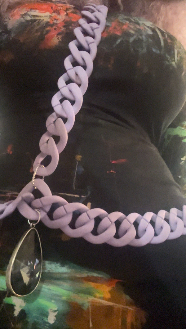 Cuban Link Body Chain - Purple