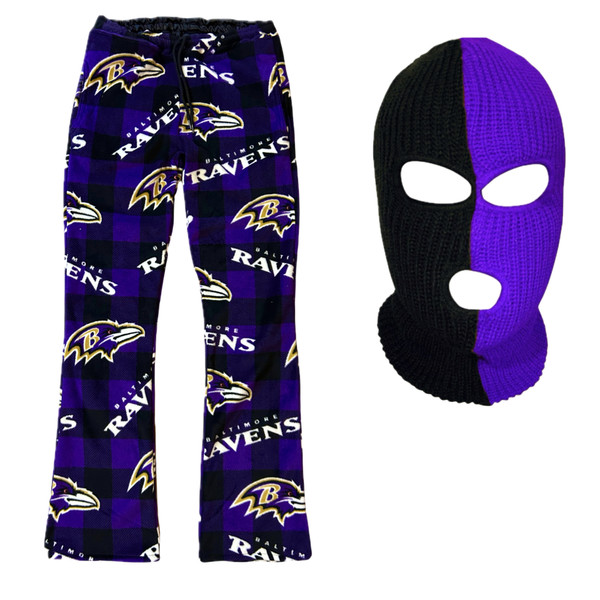 Ravens with Purple and Black Ski Mask
