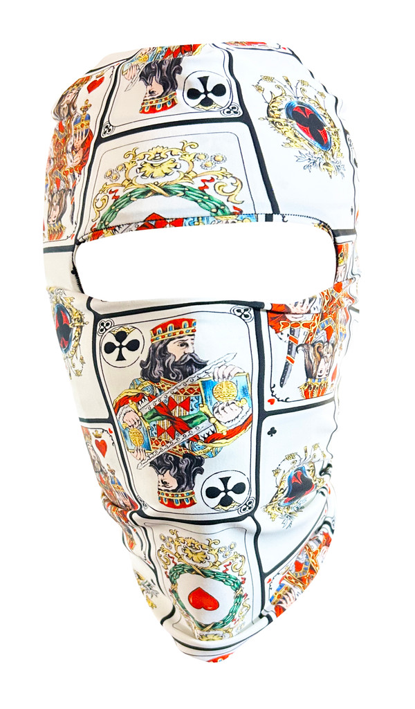King of Spades  Balaclava, Ski Mask Playing Cards Print