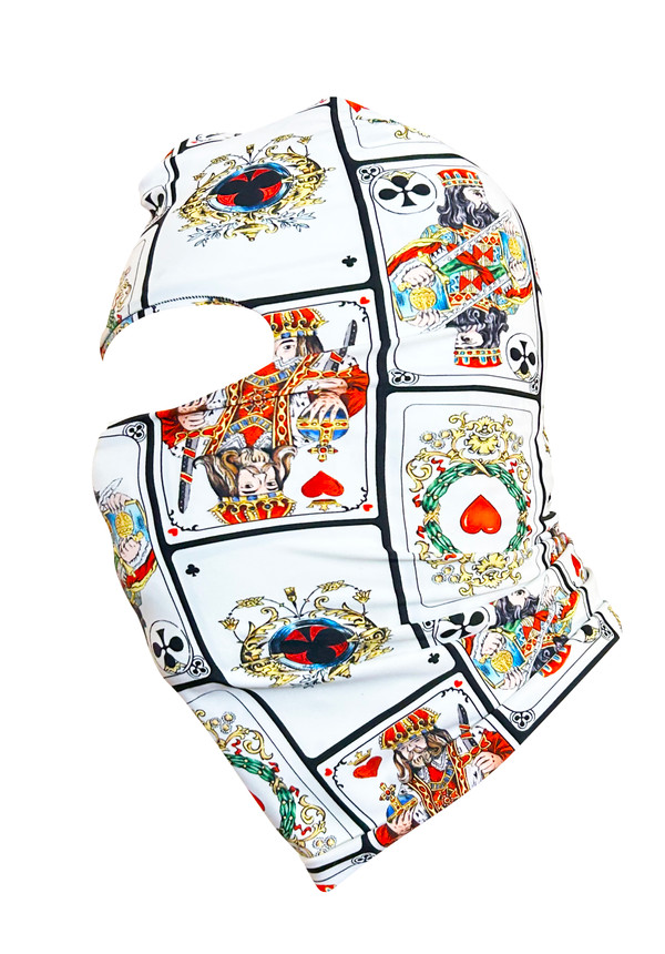 King of Spades  Balaclava, Ski Mask Playing Cards Print
