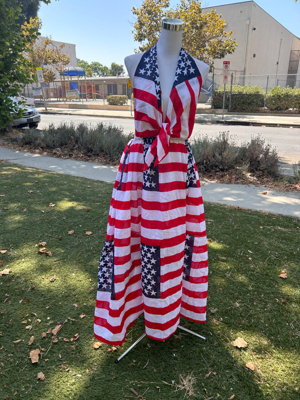American Flag Backless Scarf Dress  Cowboy Carter