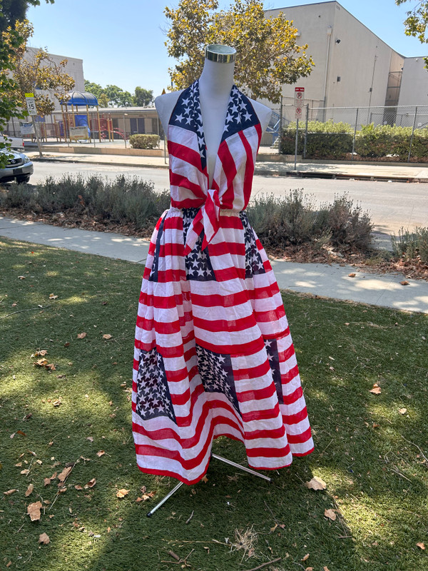 American Flag Backless Scarf Dress  Cowboy Carter