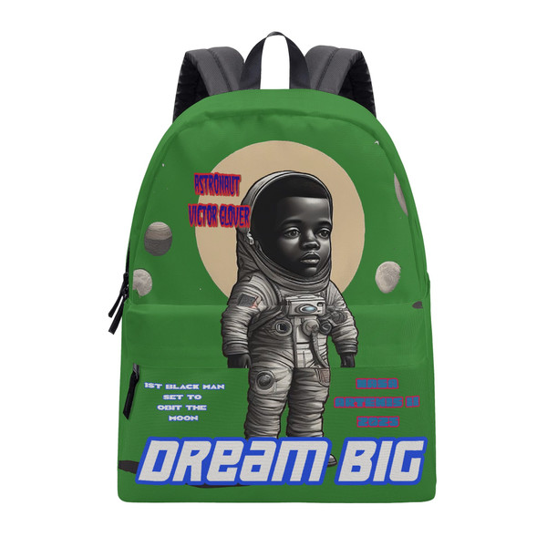 Dream Big Moon Boy Green Backpack