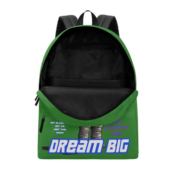 Dream Big Moon Boy Green Backpack