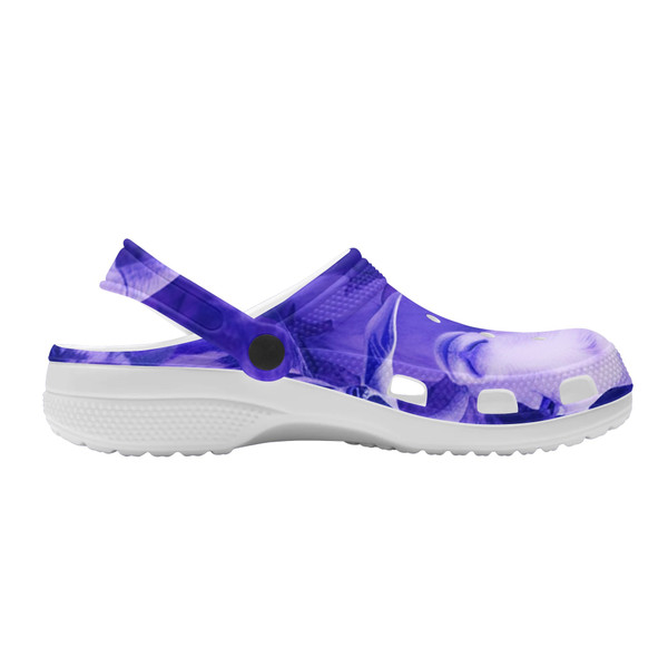 Purple Goat Camo Sandals