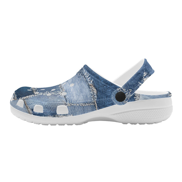 Ripped Denim Sandals