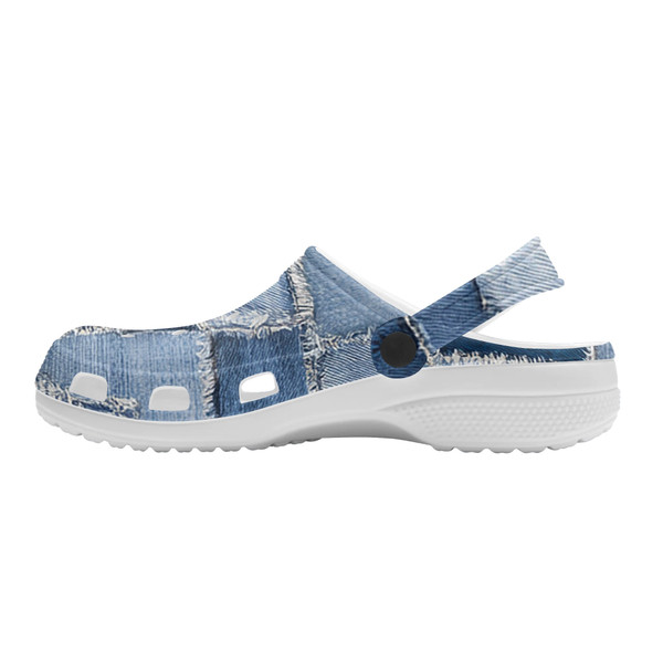 Ripped Denim Sandals