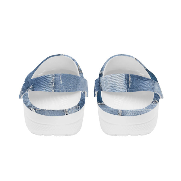 Ripped Denim Sandals