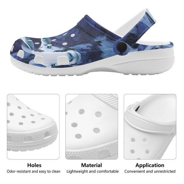 Blue Goat Camo Sandals