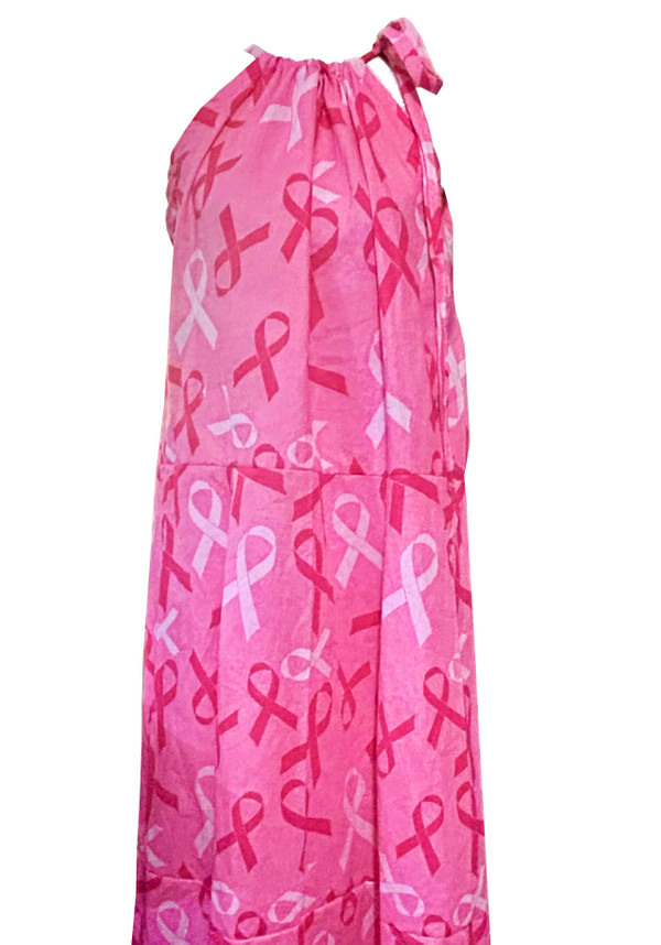Breast Cancer Awareness Moo Moo Scarf Dress 