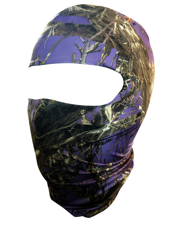 Camo Shiesty Purple Balaclava, ski mask True Timber