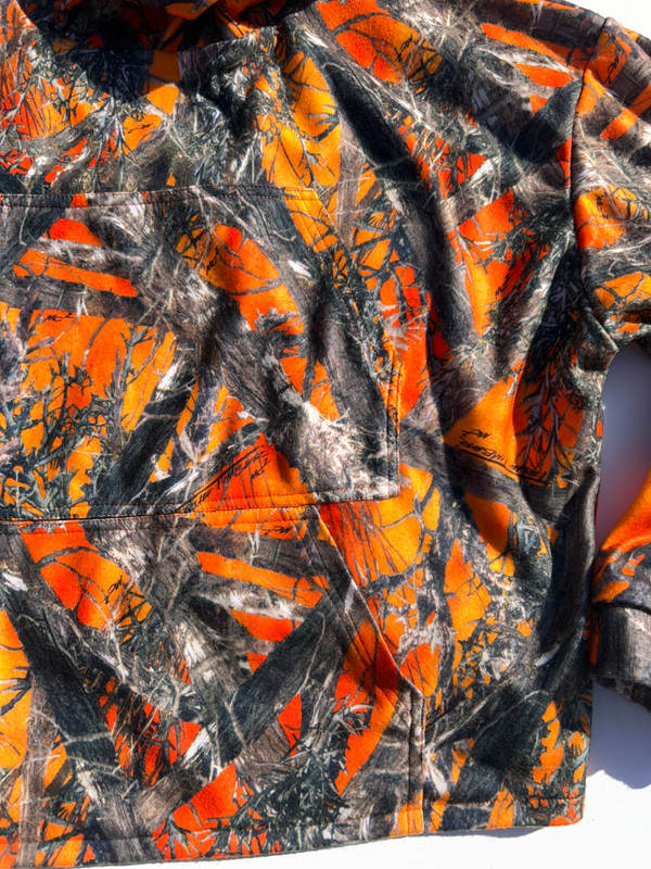 Orange Camo True Timber Double Up Hoodie - Twin Pouch Hoodie