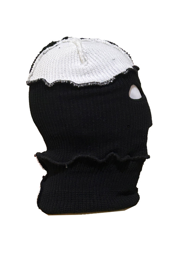 C Block Ski Mask 3 holes White, Black