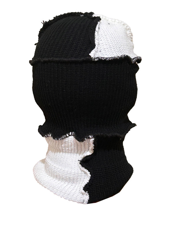 C Block Ski Mask 3 holes White, Black