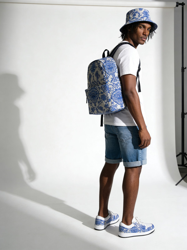 Porcelain Bucket Hat with Adjustable String