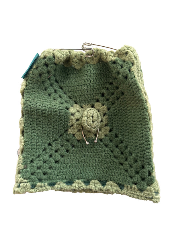 Pierced Crochet Beanie