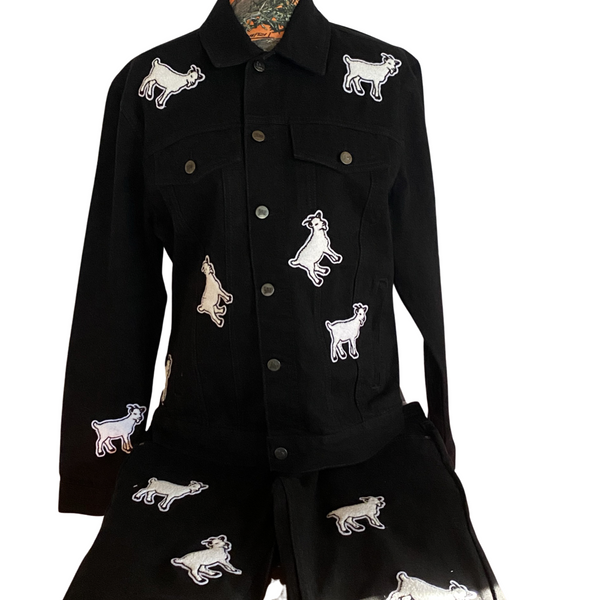 Black Goat Set Jeans and Jacket