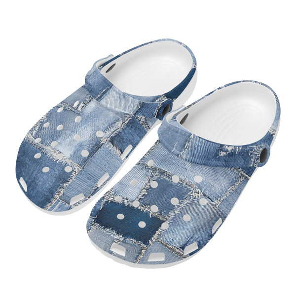 Ripped Denim Sandals