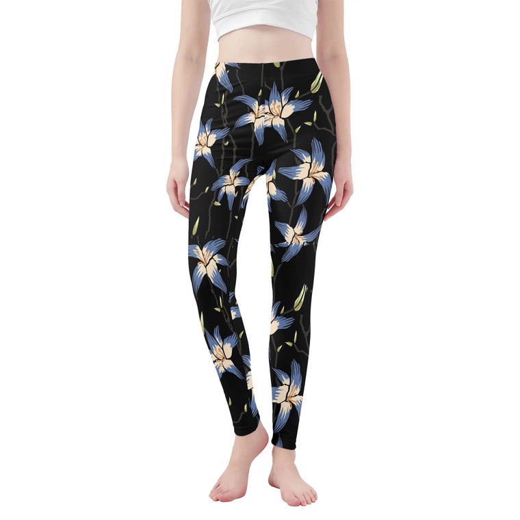 Lilac Lily Black Yoga Pants Leggings