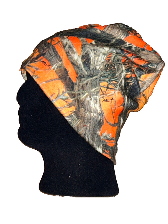 Orange Camo Fleece Beanie True Timber