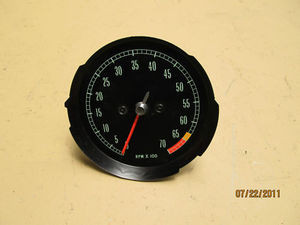 1965-66-67  NOS NEW GM 6500 REDLINE TACHOMETER #6412223 tach #1 GAUGE