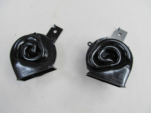 63-67  Corvette NEW HORNS PAIR DELCO MADE IN USA exact reproduction repro horn