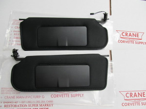 1997-04 CHEVROLET CORVETTE NEW BLACK SUN VISOR PAIR